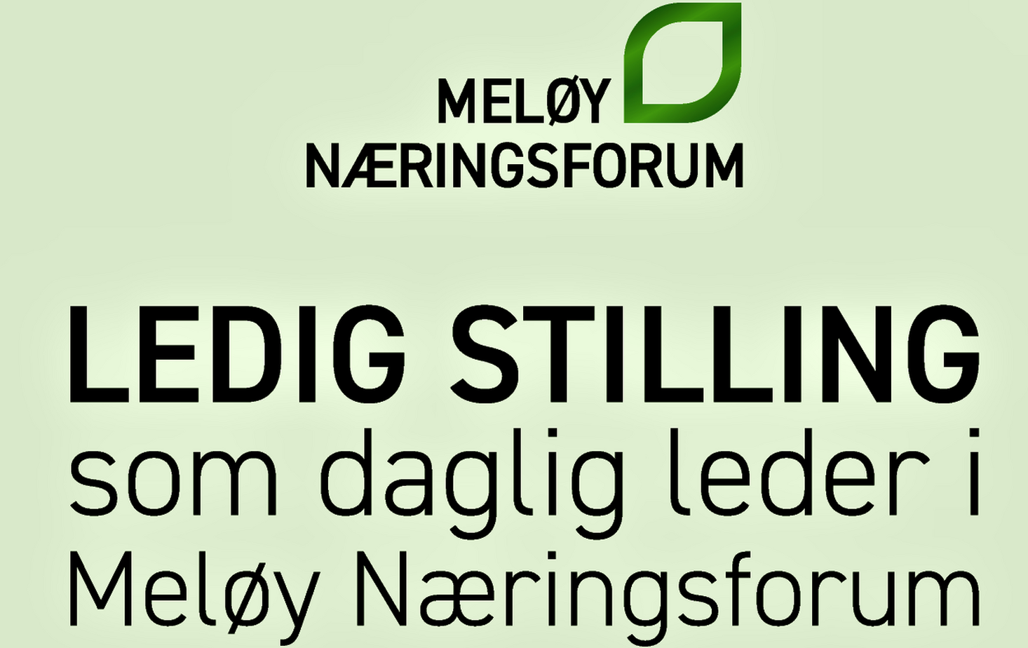 Ledig stilling